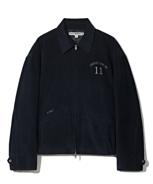 PARTIMENTO(パルティメント)の「メメント ジップアップジャケット ネイビー(スタジャン・メンズ・その他・MEDIUM/LARGE)」の1枚目の写真