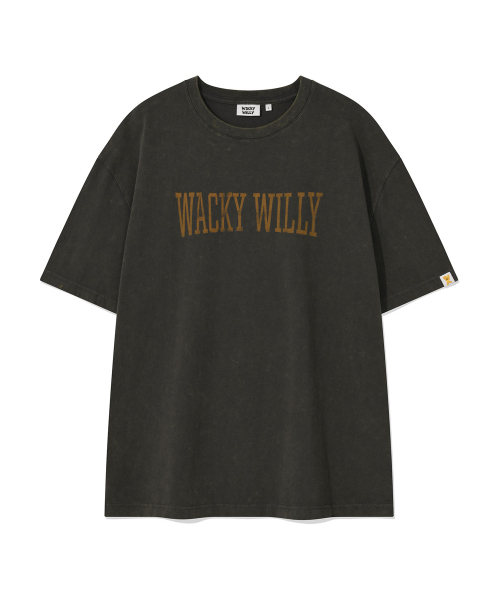 Wacky WiLLy(ワッキーウィリー)の「ピグメントダイ 半袖Tシャツ チャコール(Tシャツ/カットソー・レディース・その他・SMALL/MEDIUM/X-LARGE/LARGE)」の1枚目の写真