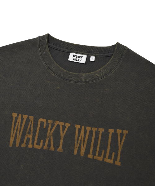 Wacky WiLLy(ワッキーウィリー)の「ピグメントダイ 半袖Tシャツ チャコール(Tシャツ/カットソー・レディース・その他・SMALL/MEDIUM/X-LARGE/LARGE)」の4枚目の写真