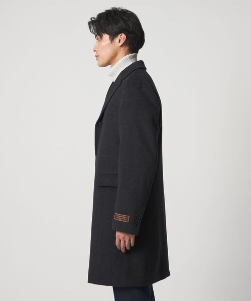 セール】カシミヤブレンド ヘリンボーン チェスターコート＜A DAY IN