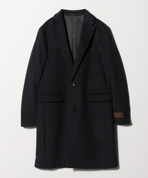 セール】カシミヤブレンド ヘリンボーン チェスターコート＜A DAY IN