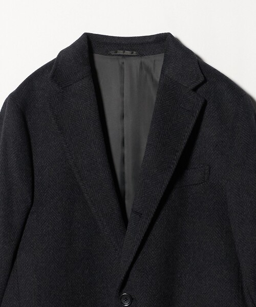 セール】カシミヤブレンド ヘリンボーン チェスターコート＜A DAY IN