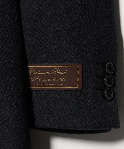 A DAY IN THE LIFE UNITED ARROWS(アデイインザライフユナイテッドアローズ)の「カシミヤブレンド ヘリンボーン チェスターコート<A DAY IN THE LIFE>(チェスターコート・メンズ・その他1・M/XL/S/L)」の11枚目の写真