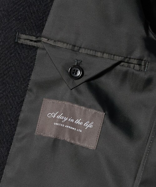 A DAY IN THE LIFE UNITED ARROWS(アデイインザライフユナイテッドアローズ)の「カシミヤブレンド ヘリンボーン チェスターコート<A DAY IN THE LIFE>(チェスターコート・メンズ・その他1・M/XL/S/L)」の16枚目の写真