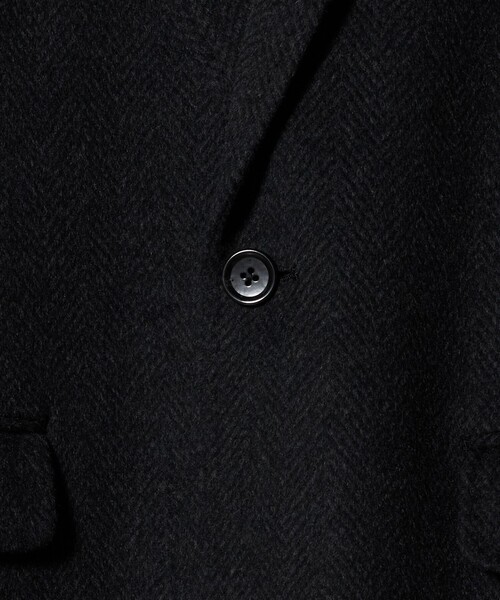 カシミヤブレンド ヘリンボーン チェスターコート＜A DAY IN THE LIFE