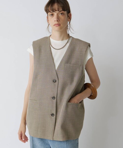 セール】【Drawing Numbers】ドライツィーディワイドベスト（ベスト