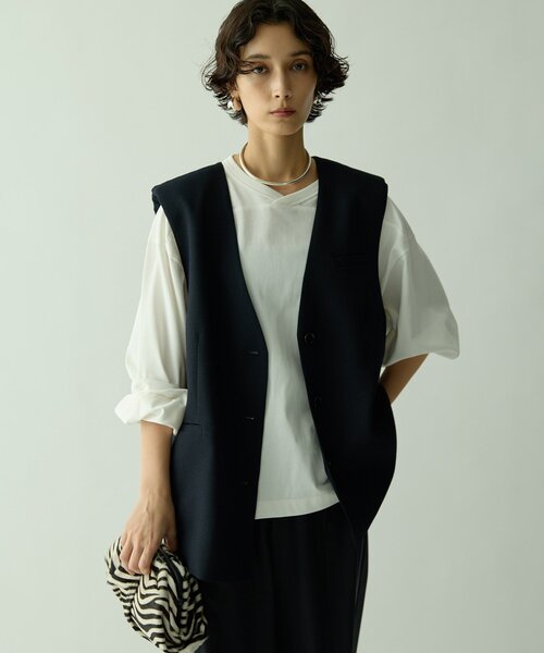 セール】【Drawing Numbers】ドライツィーディワイドベスト（ベスト