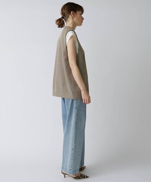 Drawing Numbers（ドローイング ナンバーズ）の「【Drawing Numbers】ドライツィーディワイドベスト（ベスト・レディース・ブラック/ベージュ・38）」の21枚目の写真