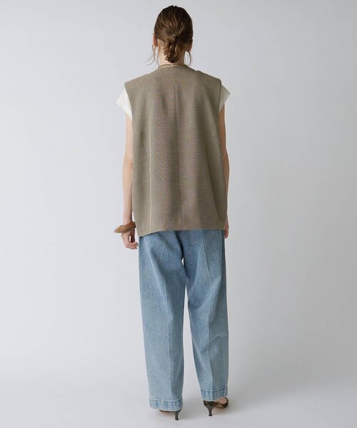 Drawing Numbers（ドローイング ナンバーズ）の「【Drawing Numbers】ドライツィーディワイドベスト（ベスト・レディース・ブラック/ベージュ・38）」の20枚目の写真