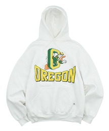 DISNEY VINTAGE | 【USED】90’s RUSSEL Athletic × Disney “Oregon/Donald” フーディ USA製(パーカー)