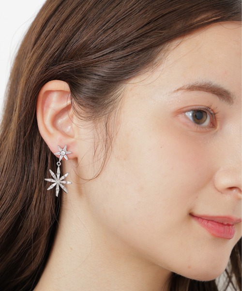 JILL by JILL STUART(ジルバイジルスチュアート)の「◇Cubic スターピアス(ピアス(両耳用)・レディース・シルバー・FREE)」の5枚目の写真