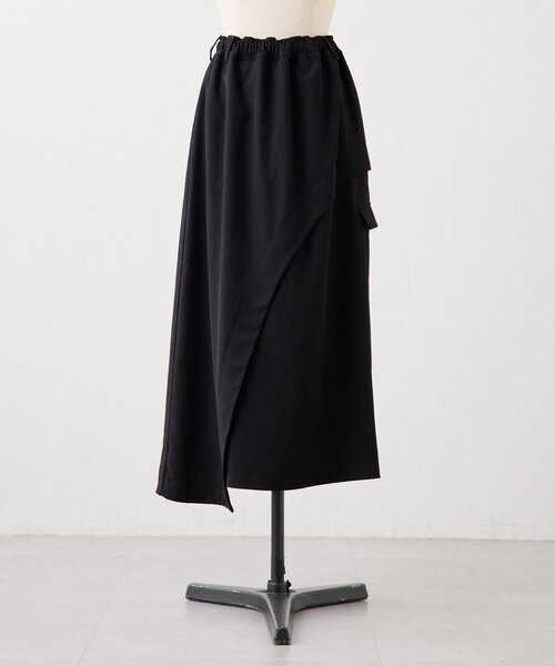 ear PAPILLONNER（イアパピヨネ）の「カーブラインスカート【SUM1 STYLE】（スカート・レディース・ブラック・FREE）」の16枚目の写真