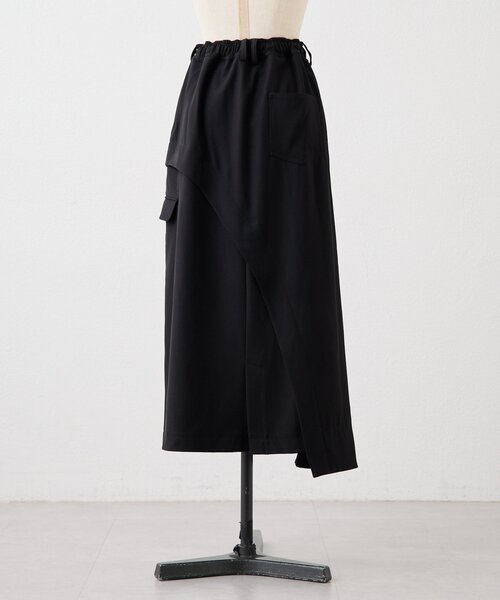 ear PAPILLONNER（イアパピヨネ）の「カーブラインスカート【SUM1 STYLE】（スカート・レディース・ブラック・FREE）」の17枚目の写真