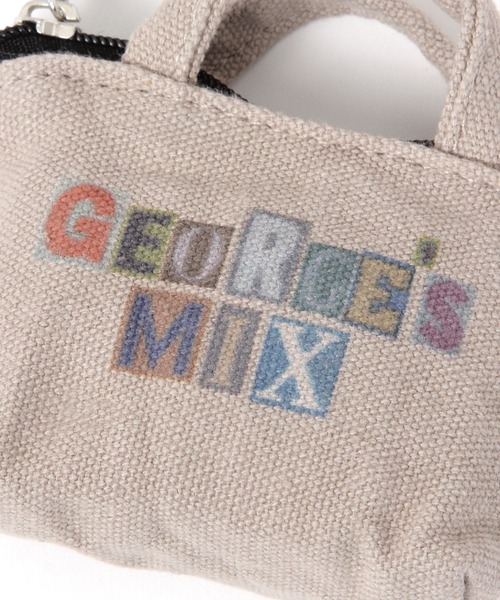 GEORGE'S(ジョージズ)の「ジョージズ MIX ミニミニトート キーリング(キーホルダー・レディース・ライトベージュ/ブルー系その他・FREE)」の5枚目の写真