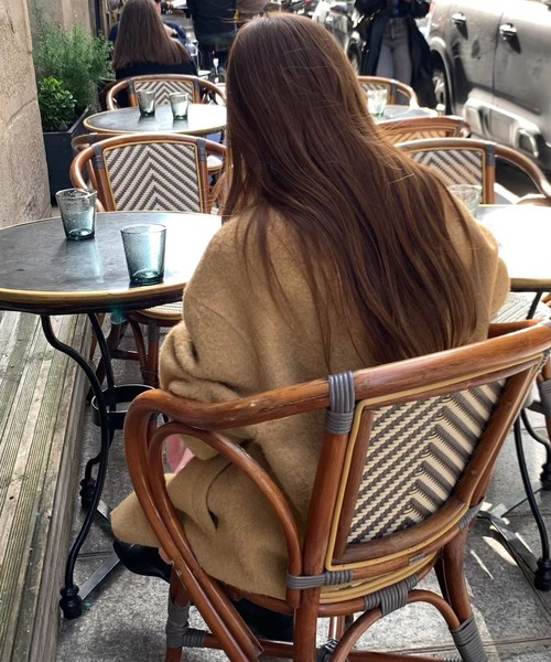 Doula Doula(ドゥーラドゥーラ)の「ウールライクステンカラーコート(チェスターコート・レディース・ブラック/キャメル/オフホワイト・FREE)」の20枚目の写真