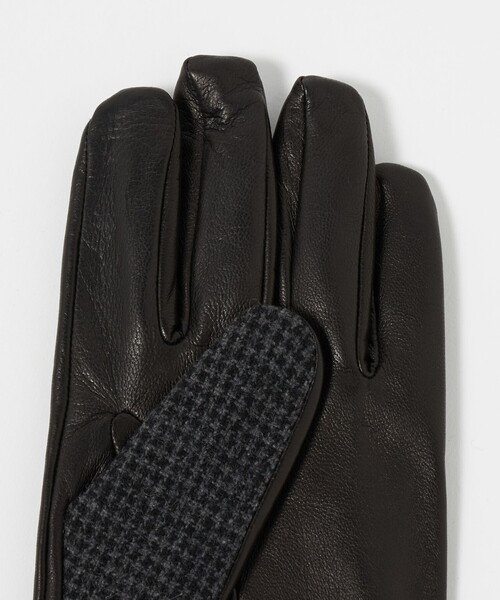 UNITED ARROWS(ユナイテッドアローズ)の「ヘリンボーン コンビ グローブ(手袋・メンズ・ダークグレー・8h/8)」の4枚目の写真