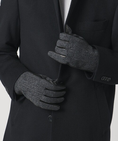 UNITED ARROWS(ユナイテッドアローズ)の「ヘリンボーン コンビ グローブ(手袋・メンズ・ダークグレー・8h/8)」の7枚目の写真