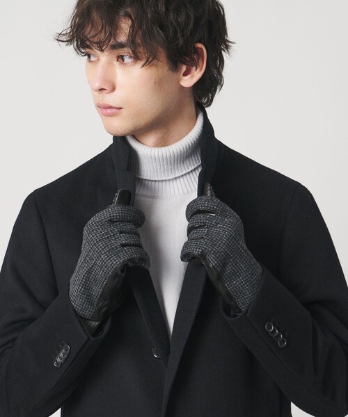 UNITED ARROWS(ユナイテッドアローズ)の「ヘリンボーン コンビ グローブ(手袋・メンズ・ダークグレー・8h/8)」の8枚目の写真