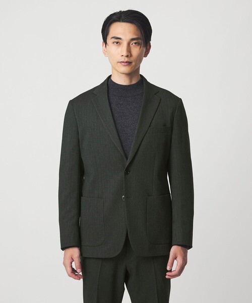 A+ ポリエステルツイード 2B スタンダード 2P ジャケット