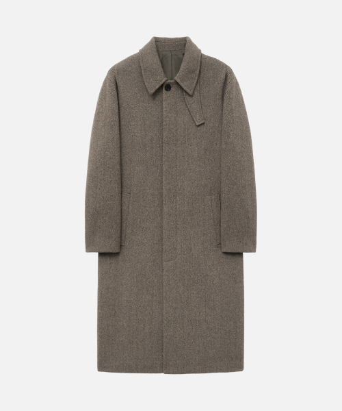 DRAW FIT（ドローフィット）の「ヘリンボーンチェックウールバルマカンコート[BROWN]（チェスターコート・メンズ・その他・LARGE/MEDIUM/X-LARGE）」の6枚目の写真