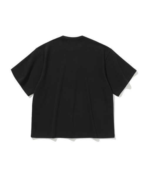 ERER(エルエル)の「ER 刺繍ディテール オーバーサイズ Tシャツ ブラック(Tシャツ/カットソー・レディース・ブラック・FREE)」の2枚目の写真