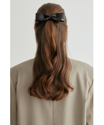 JESTINA（ジェイエスティナ）の「J.RIBBON レザー ヘアピン (JAI1HP4BS841FABK0)（その他小物）」