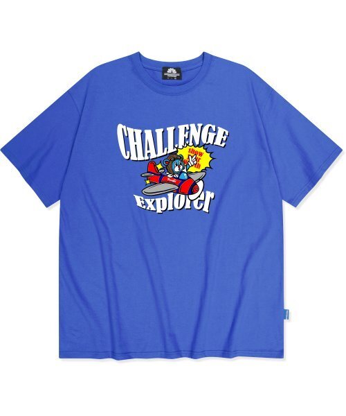 TRIPSHION(トリップション)の「CHALENGE PILOT GRAPHIC Tシャツ - ブルー(Tシャツ/カットソー・メンズ・その他・LARGE/MEDIUM/X-LARGE)」の1枚目の写真