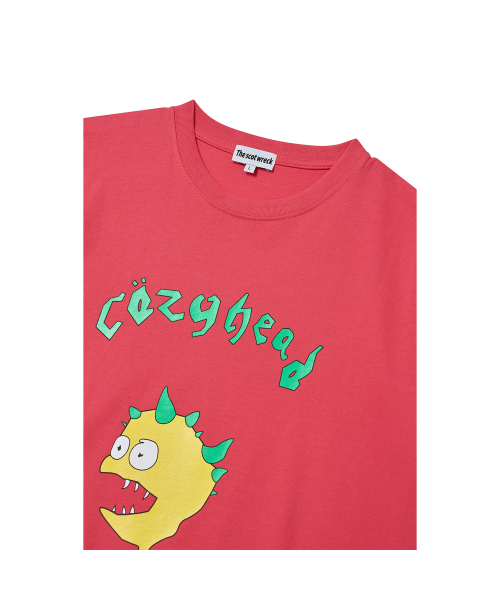 THE SCOT WRECK(ザ スコットレック)の「COZY HEAD (Red)(Tシャツ/カットソー・レディース・レッド・MEDIUM/LARGE/X-LARGE)」の2枚目の写真