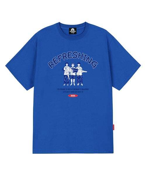 TRIPSHION(トリップション)の「REFRESHING FRIENDS GRAPHIC Tシャツ - ブルー(Tシャツ/カットソー・メンズ・その他・LARGE/MEDIUM/X-LARGE)」の1枚目の写真
