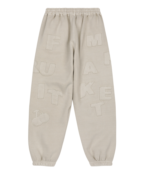 SUNDAY FRUIT MARKET（サンデーフルーツマーケット）の「SUNDAY PATCH SWEATPANT BEIGE（スウェットパンツ・メンズ・その他・SMALL/MEDIUM/LARGE）」の2枚目の写真