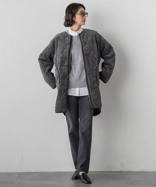la.f…(ラエフ)の「【WEB限定】”まるで毛布”どちらも主役リバーシブルアウター(ノーカラーコート・レディース・ベージュ/オフホワイト/ブラック・9号/11号)」の18枚目の写真