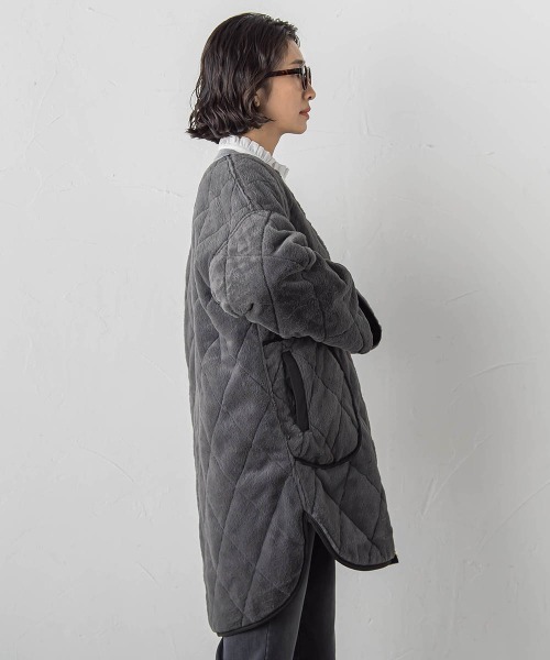 la.f…(ラエフ)の「【WEB限定】”まるで毛布”どちらも主役リバーシブルアウター(ノーカラーコート・レディース・ベージュ/オフホワイト/ブラック・9号/11号)」の14枚目の写真