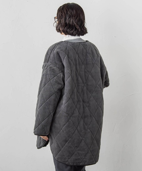 la.f…(ラエフ)の「【WEB限定】”まるで毛布”どちらも主役リバーシブルアウター(ノーカラーコート・レディース・ベージュ/オフホワイト/ブラック・9号/11号)」の15枚目の写真
