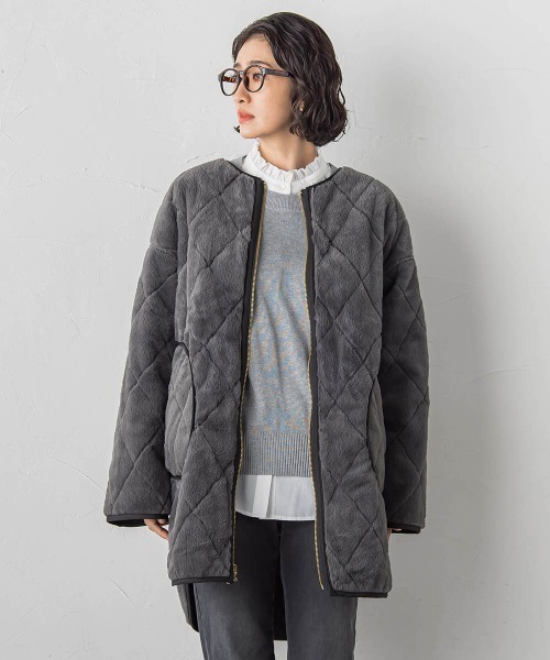 la.f…(ラエフ)の「【WEB限定】”まるで毛布”どちらも主役リバーシブルアウター(ノーカラーコート・レディース・ベージュ/オフホワイト/ブラック・9号/11号)」の13枚目の写真