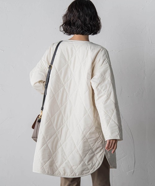 la.f…(ラエフ)の「【WEB限定】”まるで毛布”どちらも主役リバーシブルアウター(ノーカラーコート・レディース・ベージュ/オフホワイト/ブラック・9号/11号)」の7枚目の写真