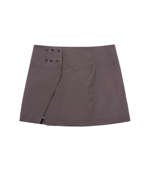 SEEN(シーン)の「MINI WRAP SKIRT (Check Pattern)(スカート・レディース・その他・OS)」の2枚目の写真