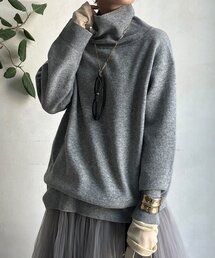 ウール混タートルチュニック