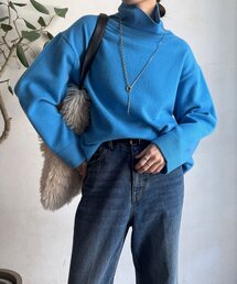 ウール混タートルチュニック