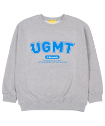 UGMTロゴ 裏毛 オーバーサイズ スウェット グレー
