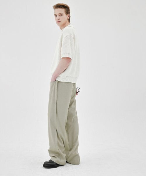 MUILL(ミュール)の「アウトシームラインスラックス(セージグリーン)(スラックス・メンズ・その他・MEDIUM/LARGE)」の3枚目の写真