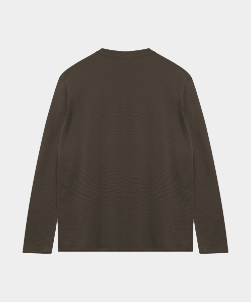 BIRBANTE(ビルバンテ)の「ミラノウォッシャブルラウンドニット - ブラウン(ニット/セーター・メンズ・ブラウン・SMALL/MEDIUM/LARGE)」の3枚目の写真