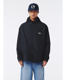 KIJUN MEN（キジュンメンズ）の「Check Hoodie Shirt Navy（その他アウター）」