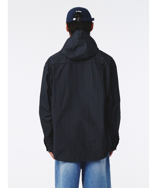 KIJUN MEN(キジュンメンズ)の「Check Hoodie Shirt Navy(その他アウター・メンズ・その他・MEDIUM/LARGE/X-LARGE)」の4枚目の写真