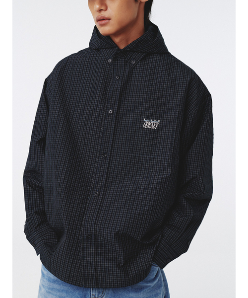 KIJUN MEN(キジュンメンズ)の「Check Hoodie Shirt Navy(その他アウター・メンズ・その他・MEDIUM/LARGE/X-LARGE)」の3枚目の写真