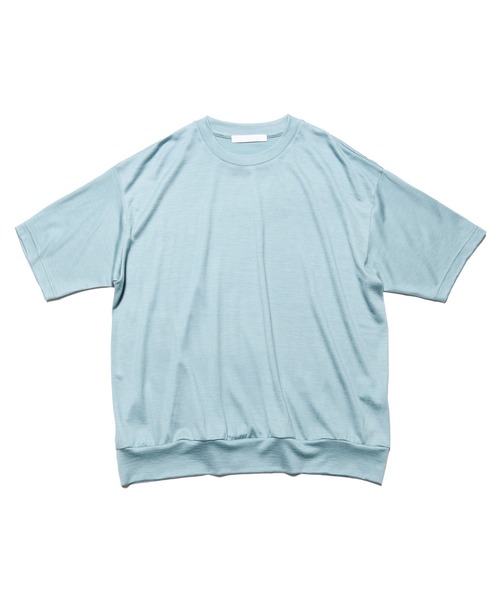 SOPHNET.(ソフネット)の「WASHABLE WOOL S/S TOP(Tシャツ/カットソー・メンズ・グリーン/ブラウン/ライトグレー/ブラック・4/3/2/5/1)」の4枚目の写真
