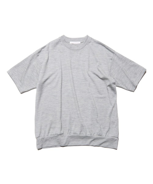 SOPHNET.(ソフネット)の「WASHABLE WOOL S/S TOP(Tシャツ/カットソー・メンズ・グリーン/ブラウン/ライトグレー/ブラック・4/3/2/5/1)」の1枚目の写真