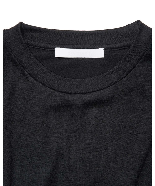 SOPHNET.(ソフネット)の「WASHABLE WOOL S/S TOP(Tシャツ/カットソー・メンズ・グリーン/ブラウン/ライトグレー/ブラック・4/3/2/5/1)」の12枚目の写真