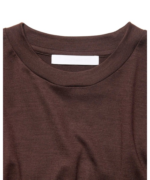 SOPHNET.(ソフネット)の「WASHABLE WOOL S/S TOP(Tシャツ/カットソー・メンズ・グリーン/ブラウン/ライトグレー/ブラック・4/3/2/5/1)」の14枚目の写真