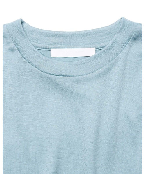 SOPHNET.(ソフネット)の「WASHABLE WOOL S/S TOP(Tシャツ/カットソー・メンズ・グリーン/ブラウン/ライトグレー/ブラック・4/3/2/5/1)」の8枚目の写真