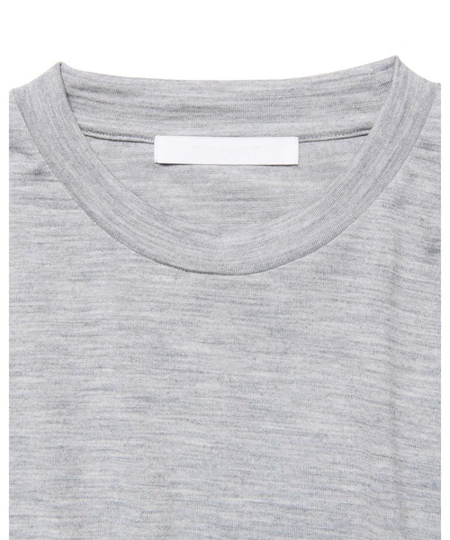 SOPHNET.(ソフネット)の「WASHABLE WOOL S/S TOP(Tシャツ/カットソー・メンズ・グリーン/ブラウン/ライトグレー/ブラック・4/3/2/5/1)」の10枚目の写真